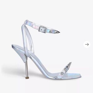 Alexander McQueen Spike Studded Holographic Heels